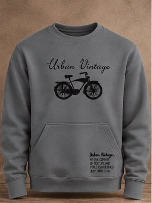 UV Original Logo Pocket Crew - Gray