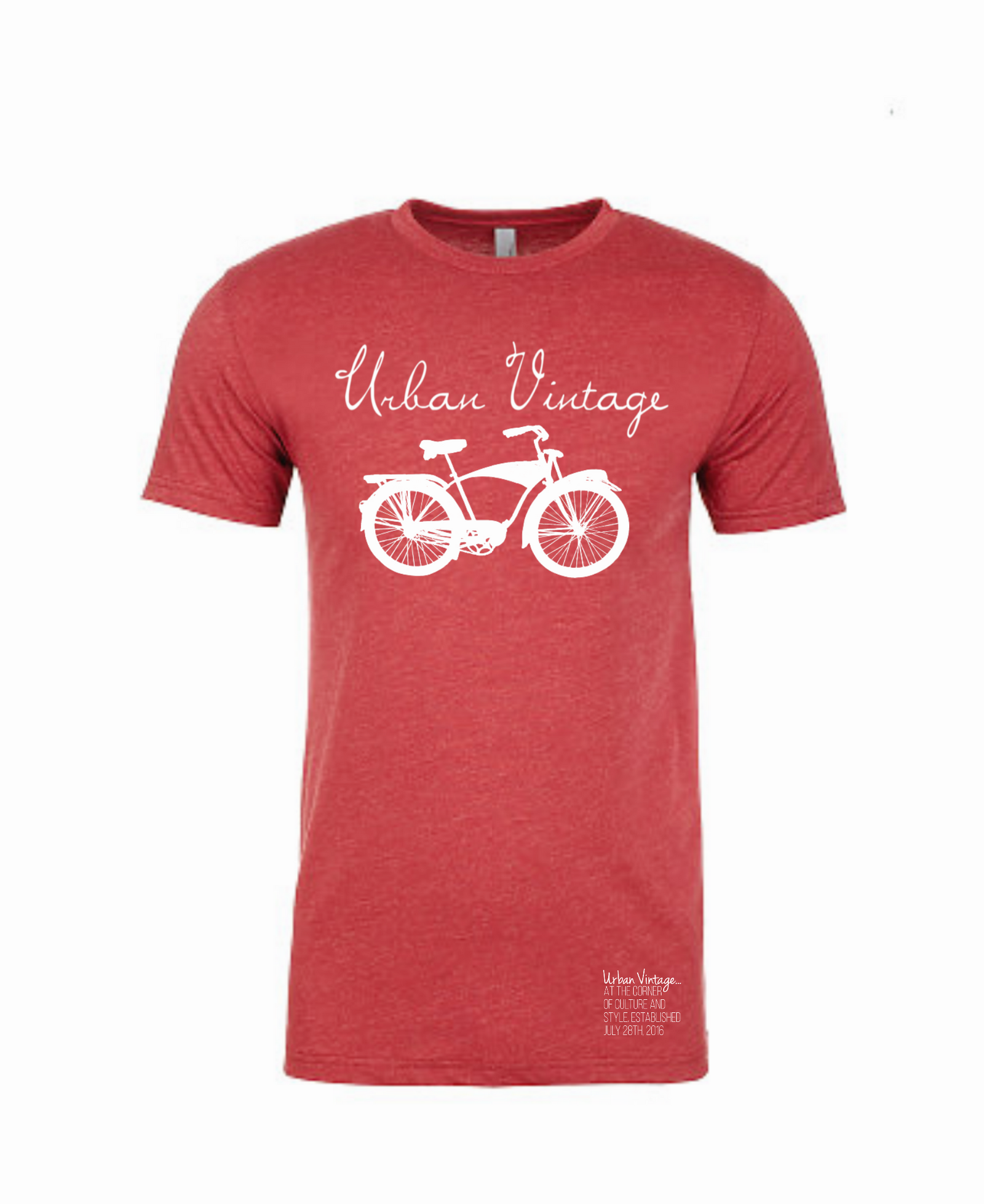 Original Logo T-Shirt-Heather Red/White