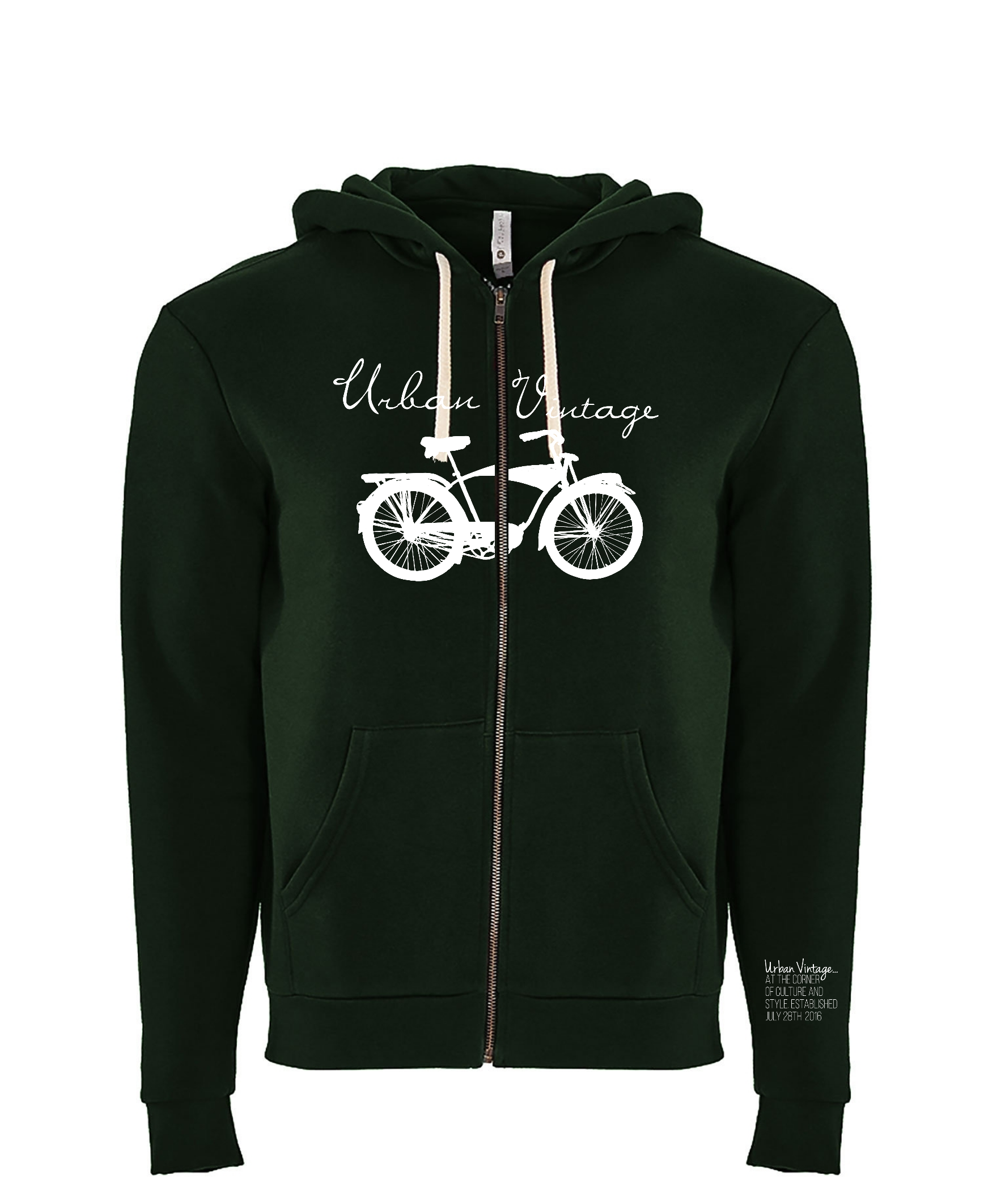80's Unisex Zip Hoodie - Urban Vintage Clothing