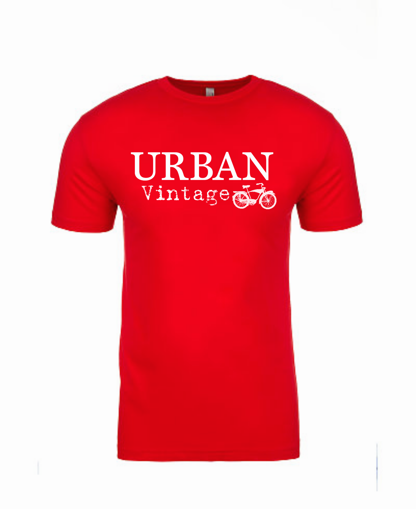 Urban Vintage Basic Tee-Red/White