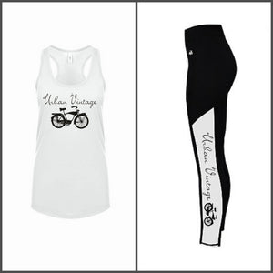 UV Women's Racerback Tank-White/Black
