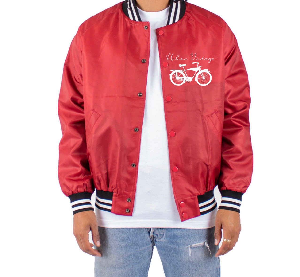 Starter Men's Bomber Jacket - Red - L